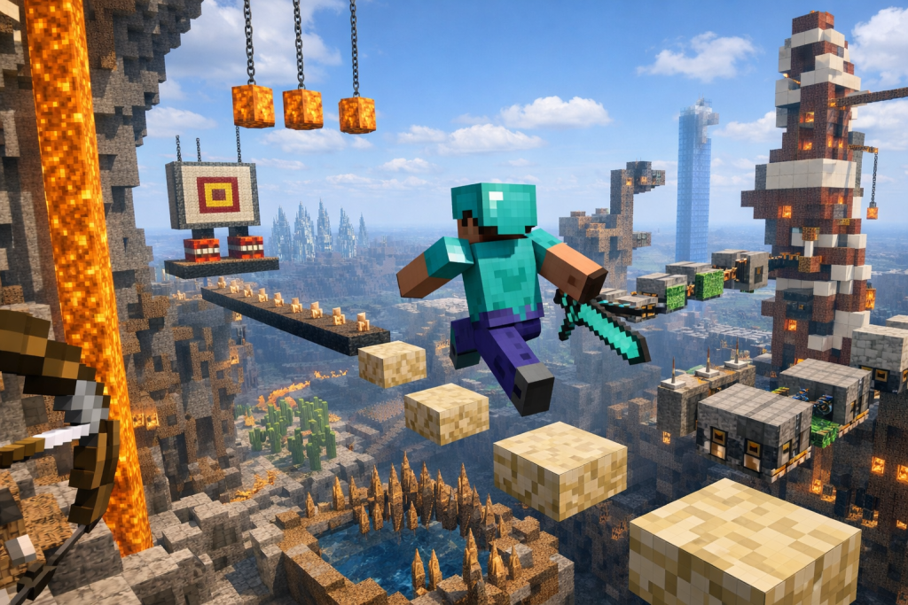 Precision Based Challenges That Appeal to Skilled Minecraft Players